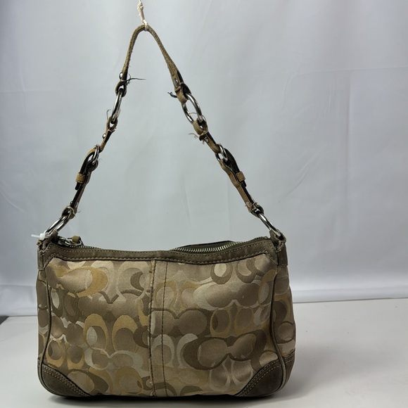 Coach Chelsea Y2K Monogram Fabric &Leather Shoulder Bag - Picture 3 of 13